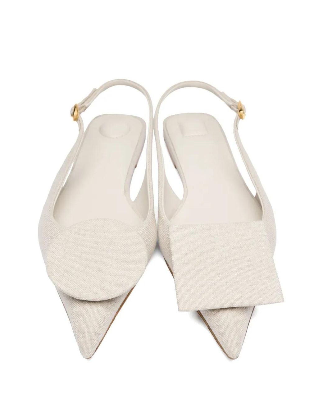 Jacquemus White The Duelo Flat Pumps