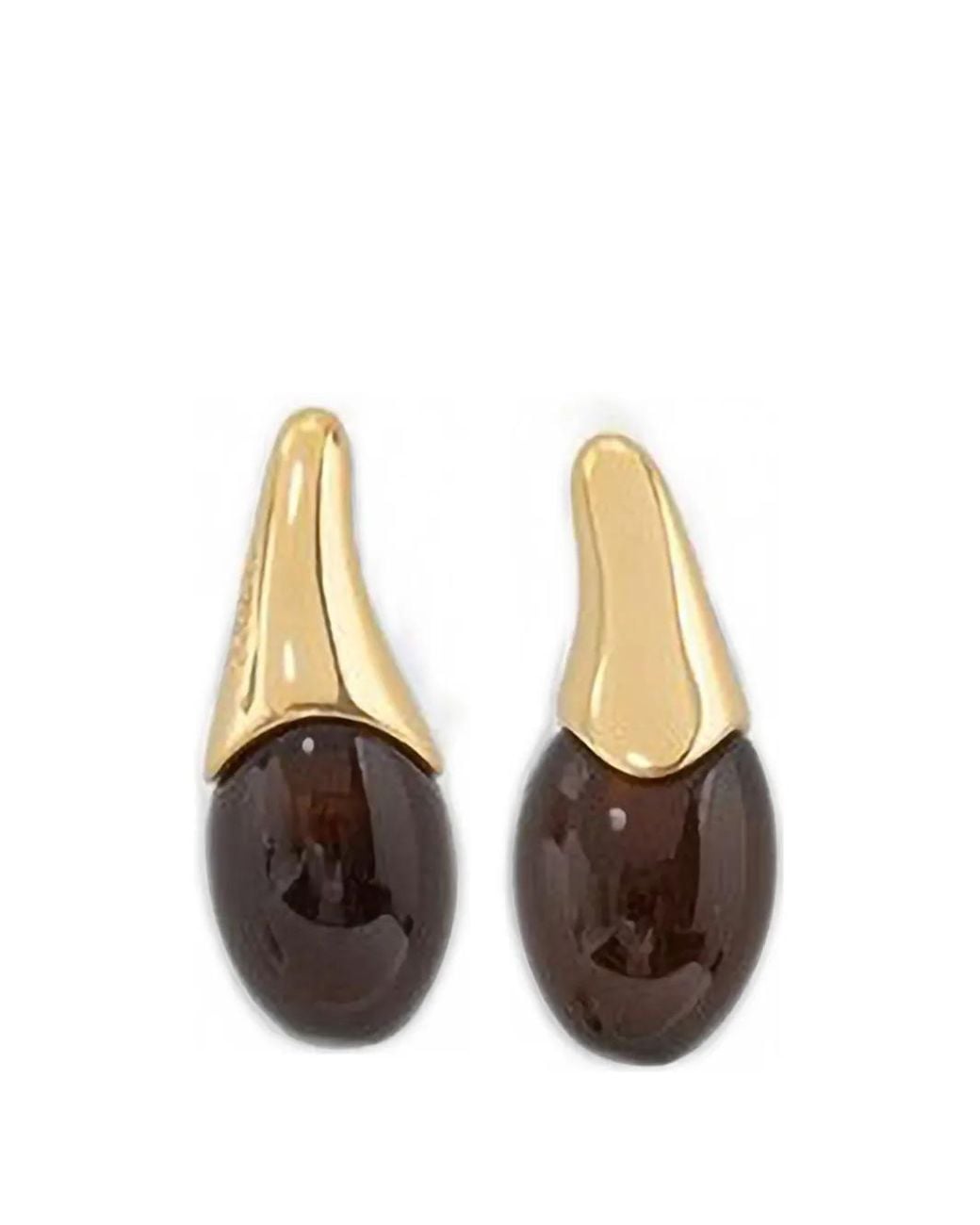 Guess Metallic Sculptural Drop Earrings