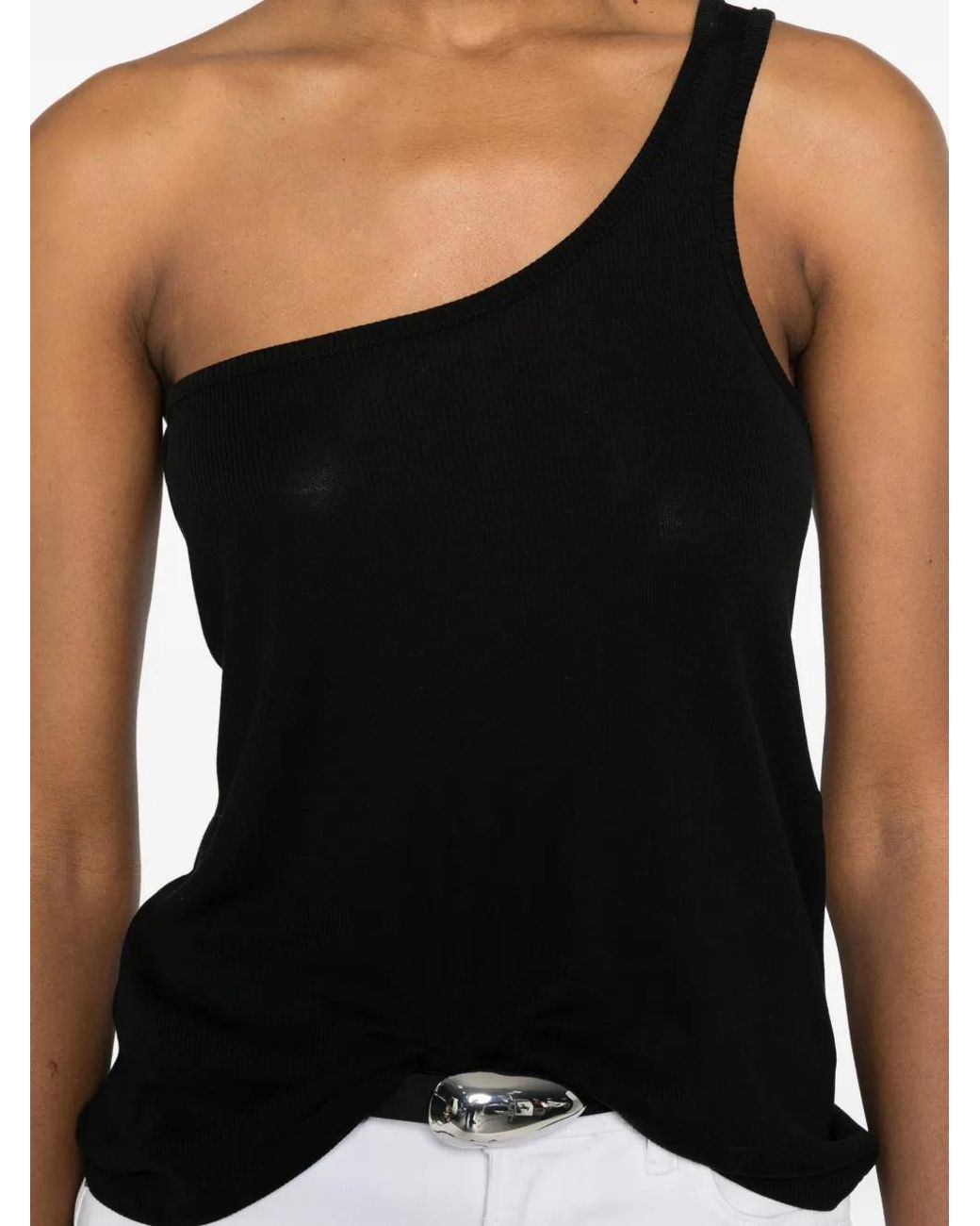 Top De Canalé Con Hombro Descubierto Tom Ford de color Black
