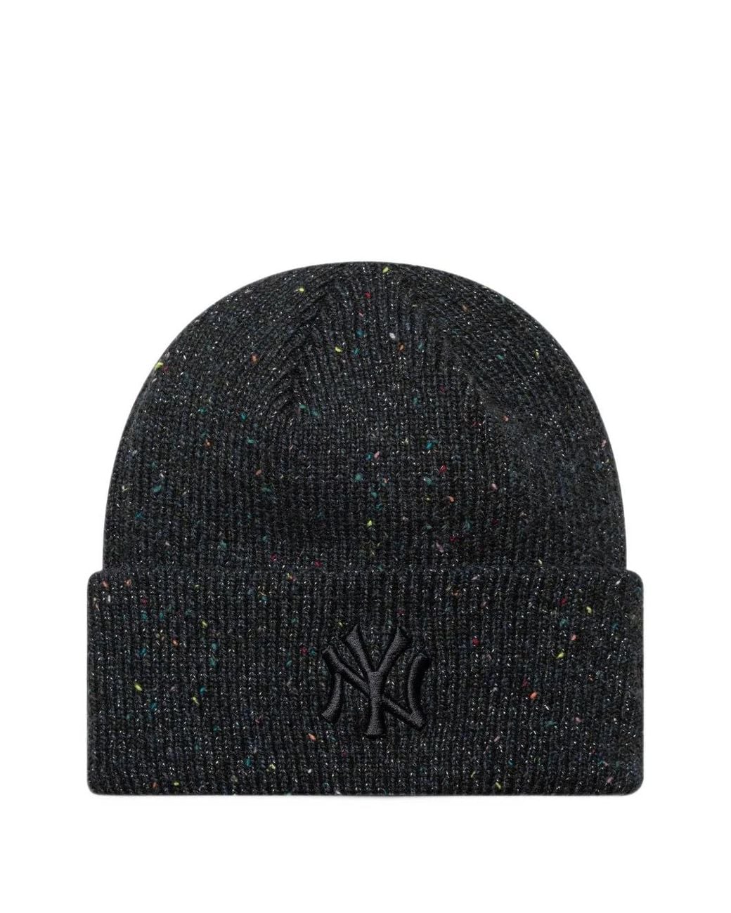 KTZ Black New York Yankees Glitter-Flecked Beanie Hat