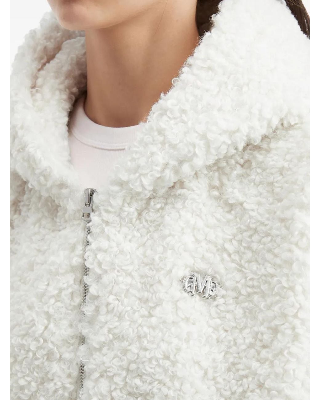 Musium Div. White Hooded Zip Jacket