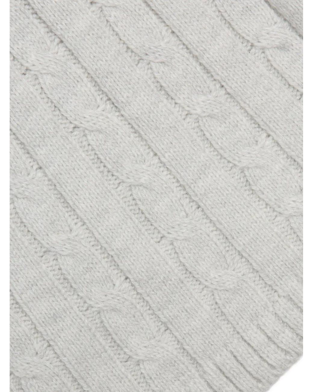 Juicy Couture White Cable-Knit Straight-Leg Trousers