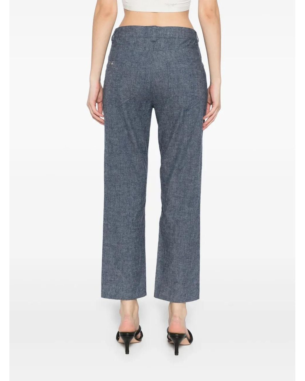Herno Blue Press-Stud Fastening Jeans