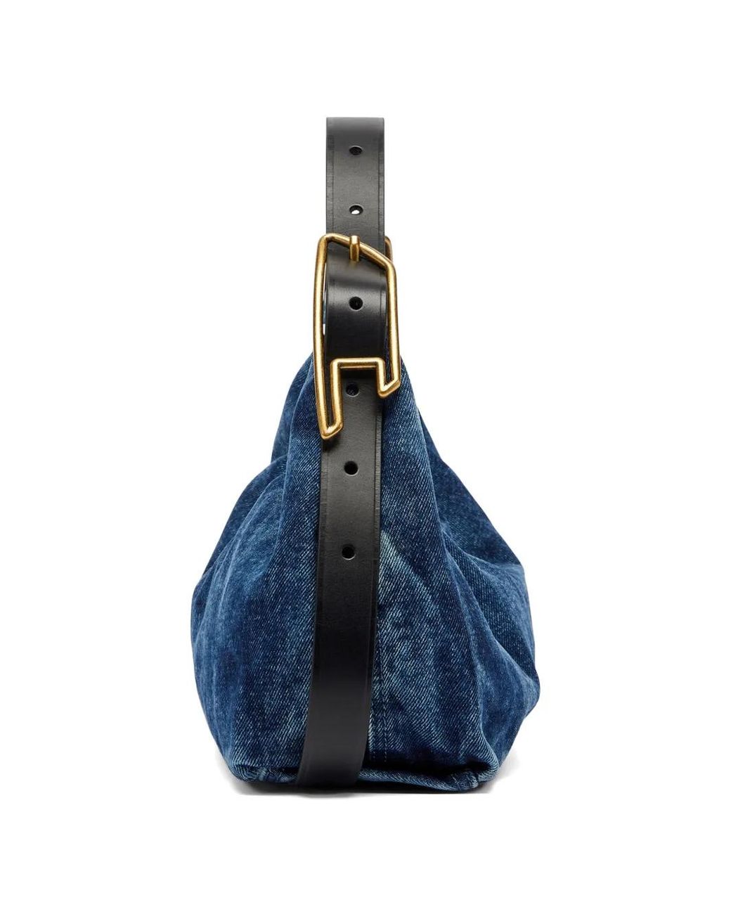 DIESEL Blue D-Line-Denim Shoulder Bag