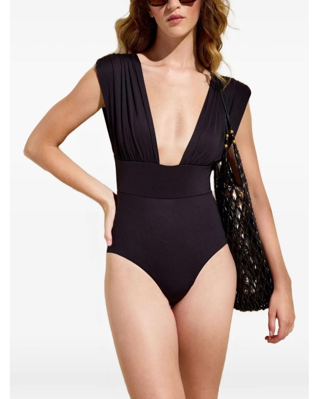 Marie Oliver Black Finn Swimsuit
