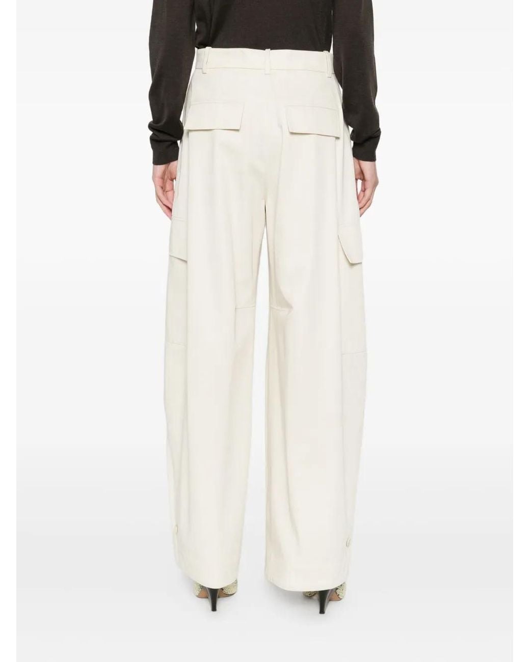 P.A.R.O.S.H. White Cargo Trousers