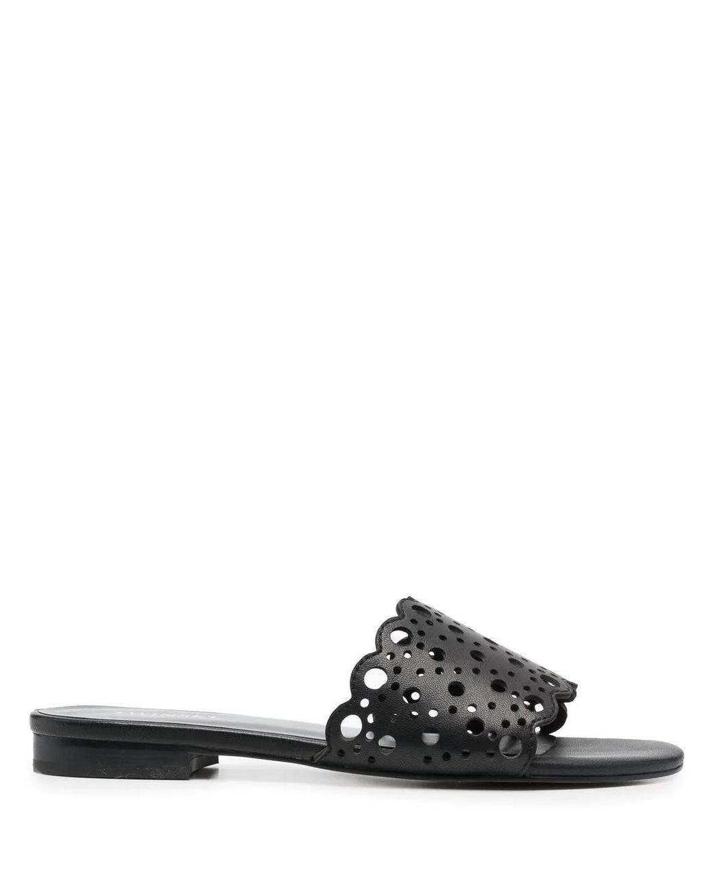 Twinset Black Slip-On Flat Sandals