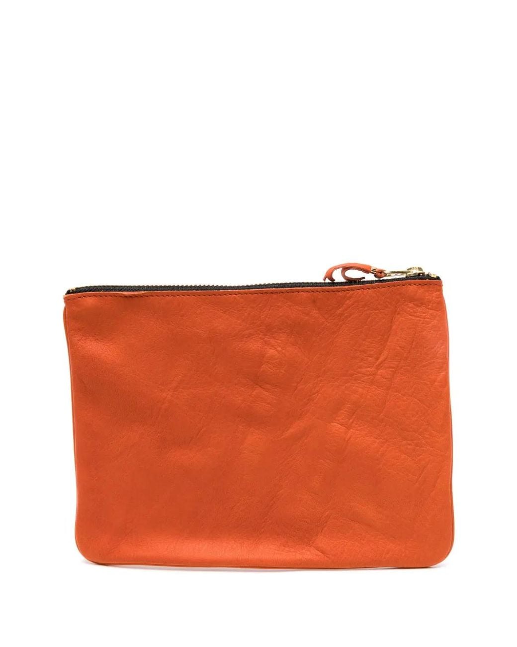 Comme des Garçons Orange Pochette En Cuir À Fermeture Zippée
