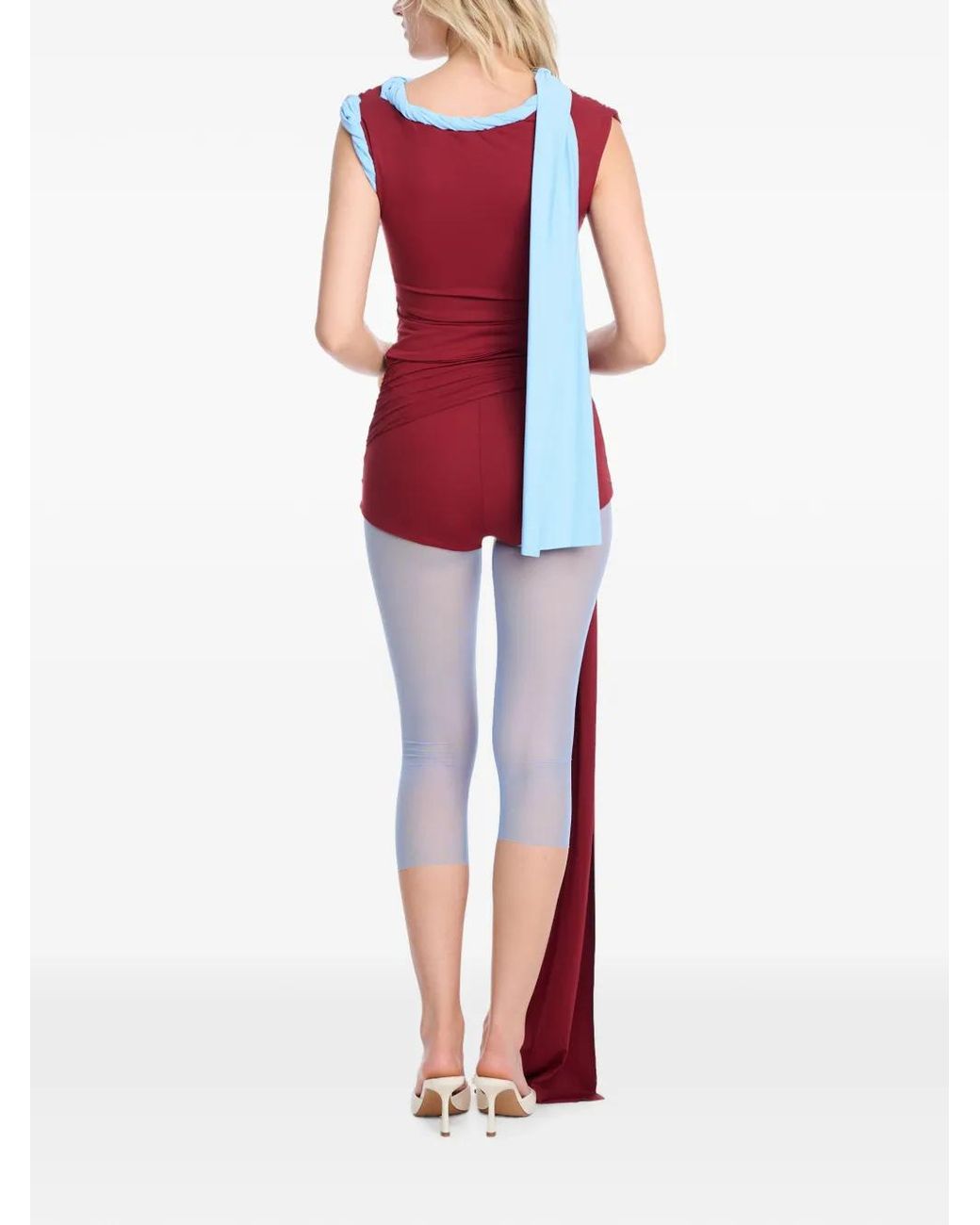Axel 113 Blue Momo Mesh Capri Pants