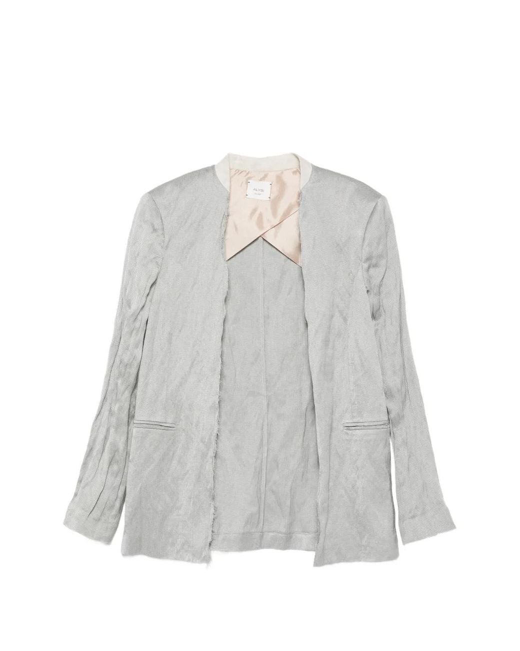 Alysi Gray Sartoriale Frayed Blazer