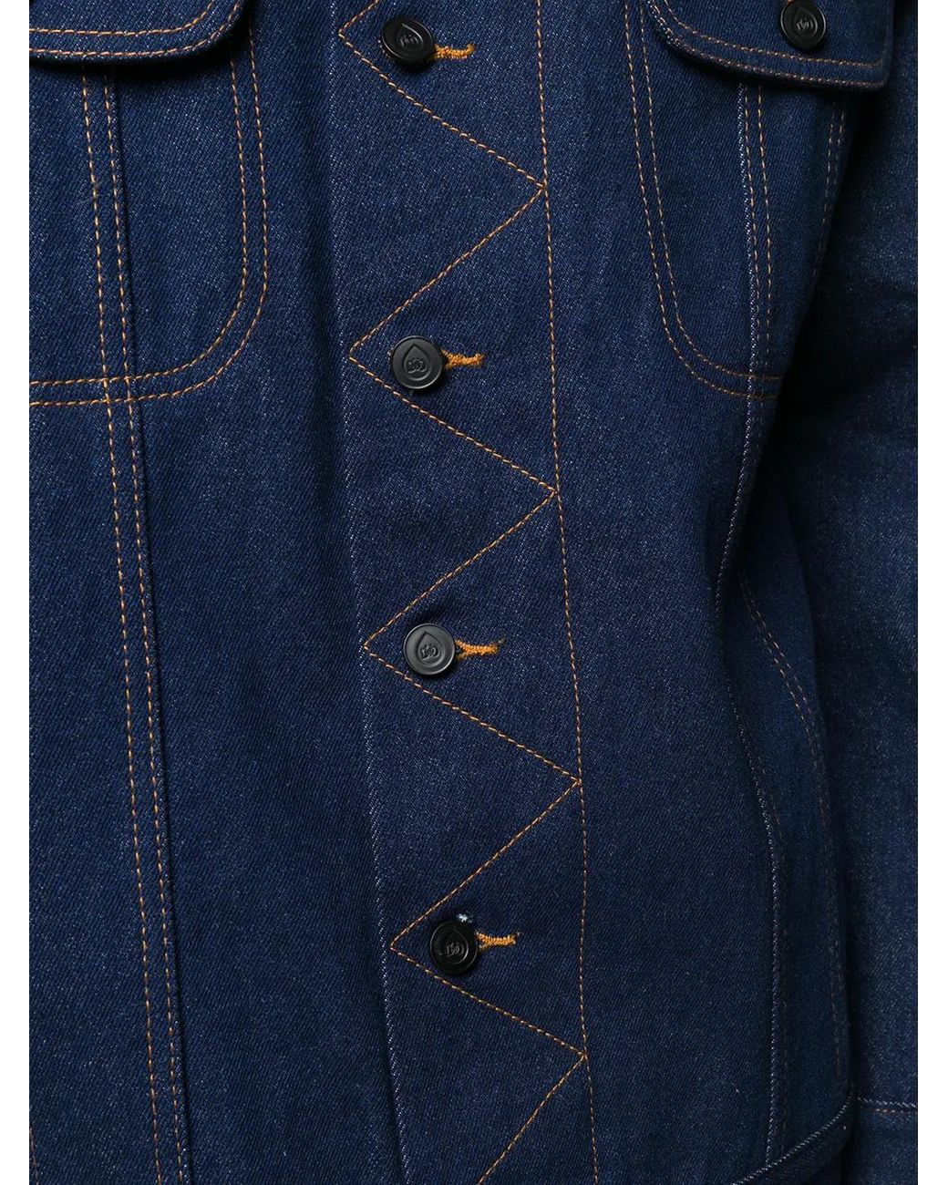 Natasha Zinko Blue Check Plaid Denim Jacket