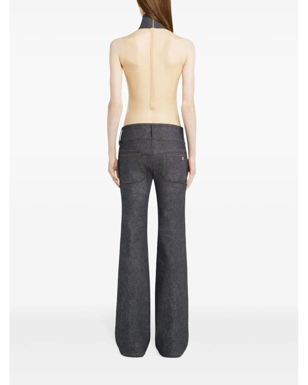 Courreges Gray Illusion Bodysuit