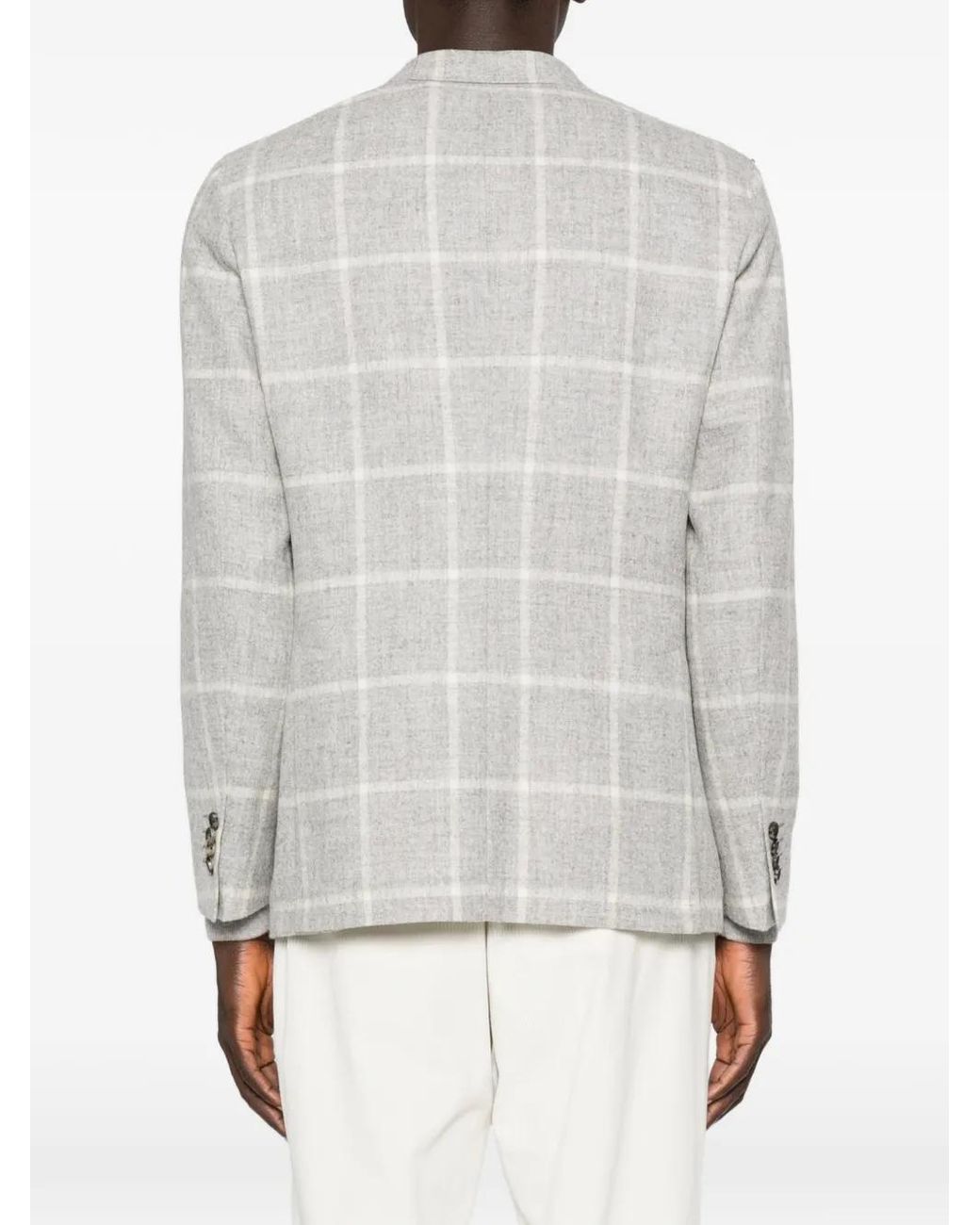 Latorre Gray Check-Pattern Blazer for men