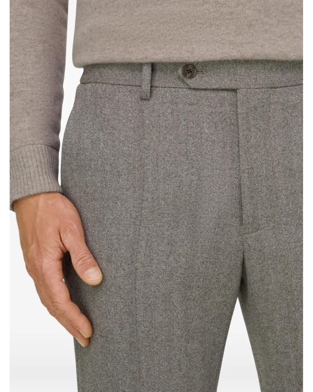 Boggi Gray Trousers for men