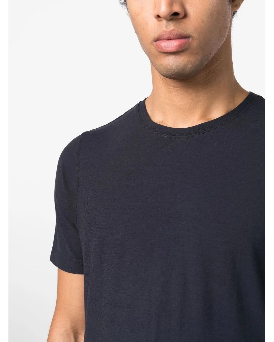 Lardini Blue Jersey Cotton T-Shirt for men