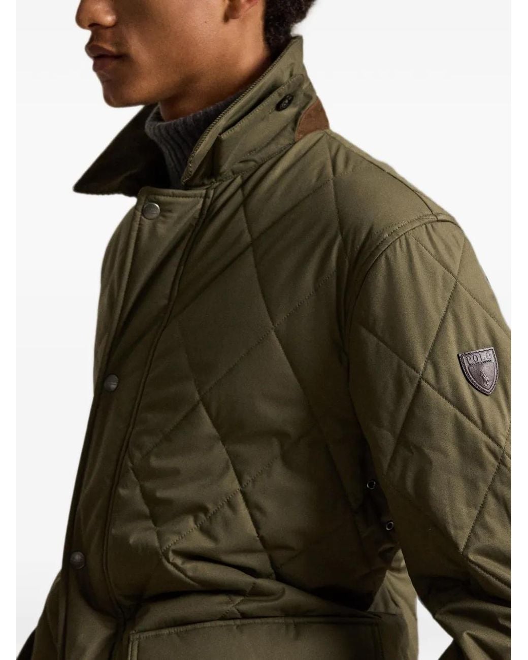 Polo Ralph Lauren Green Veste À Matelassage Losanges for men
