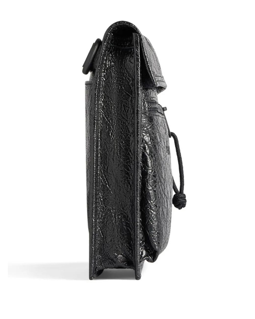 Balenciaga Black Explorer Pouch With Strap Small