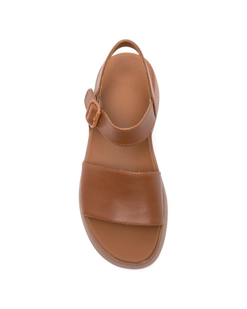 Camper Brown Tasha Buckle-Fastening Platform Sandals