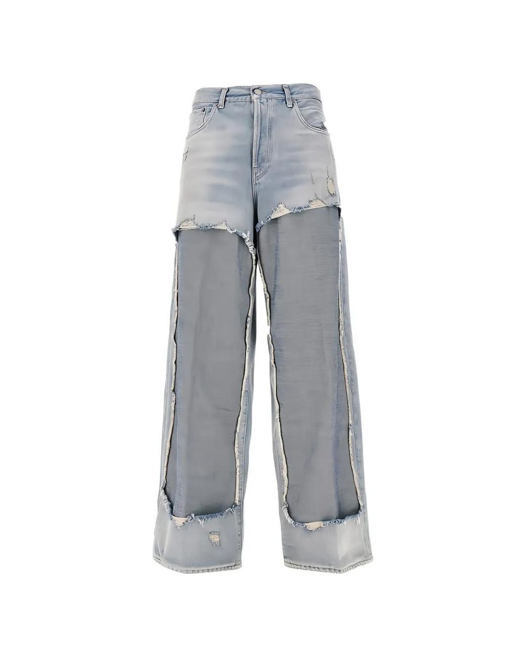 Haikure Betha Gerafelde Jeans in het Gray voor heren