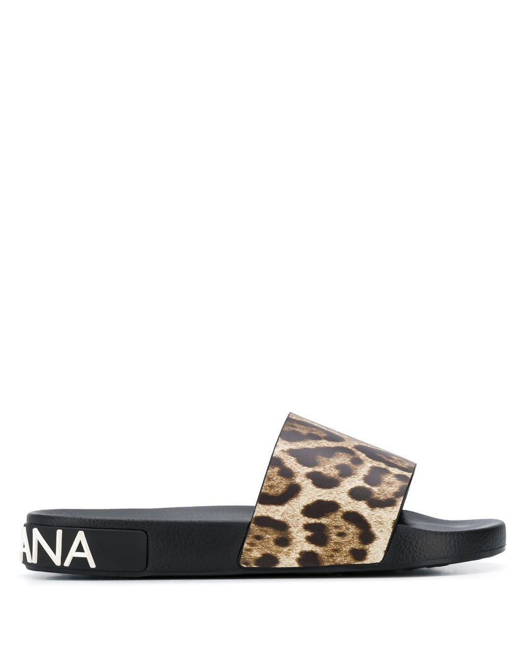 Dolce and gabbana leopard slides hotsell