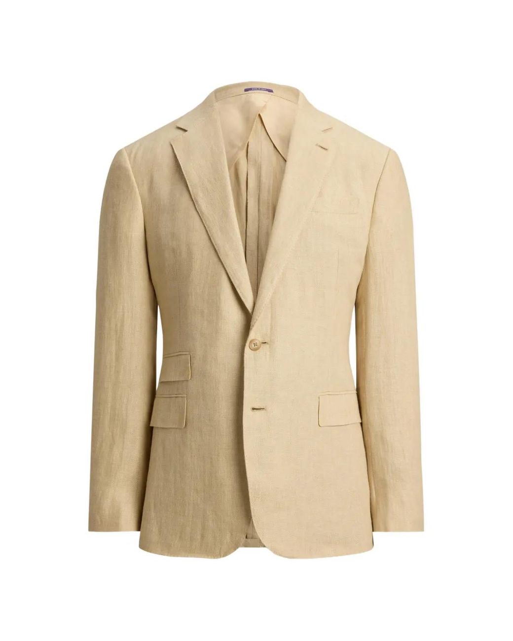 Ralph Lauren Natural Kent Hand-Tailored Linen Suit Jacket for men