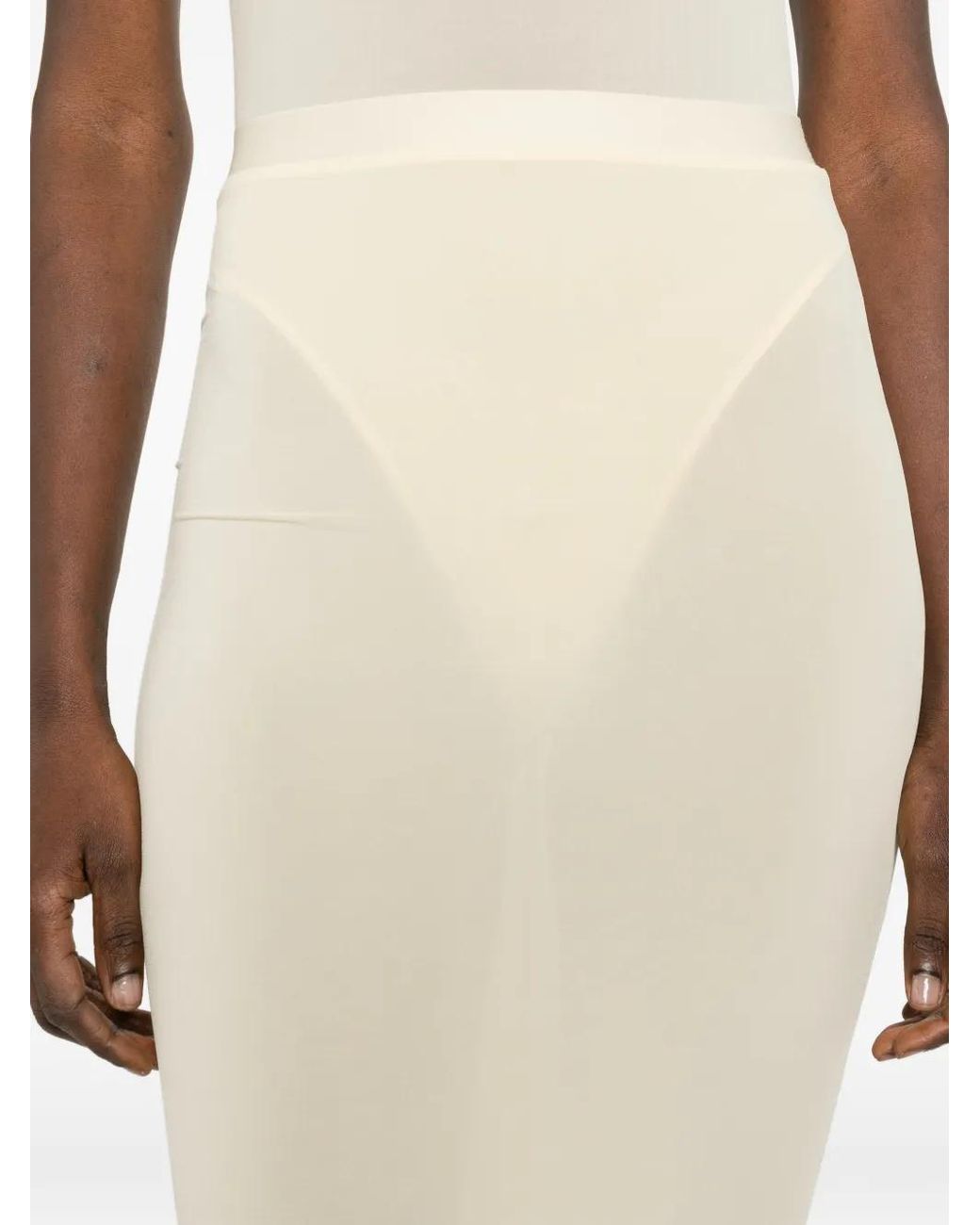 Wardrobe NYC White Sheer Skirt