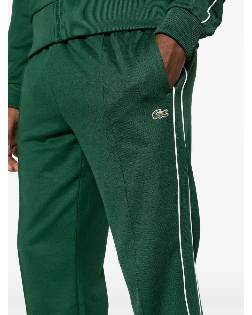 Lacoste Trainingsbroek Met Logopatch in het Green voor heren