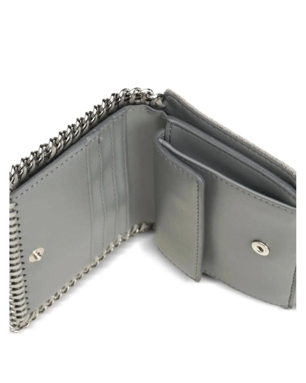 Stella McCartney Gray Falabella Chain Wallet