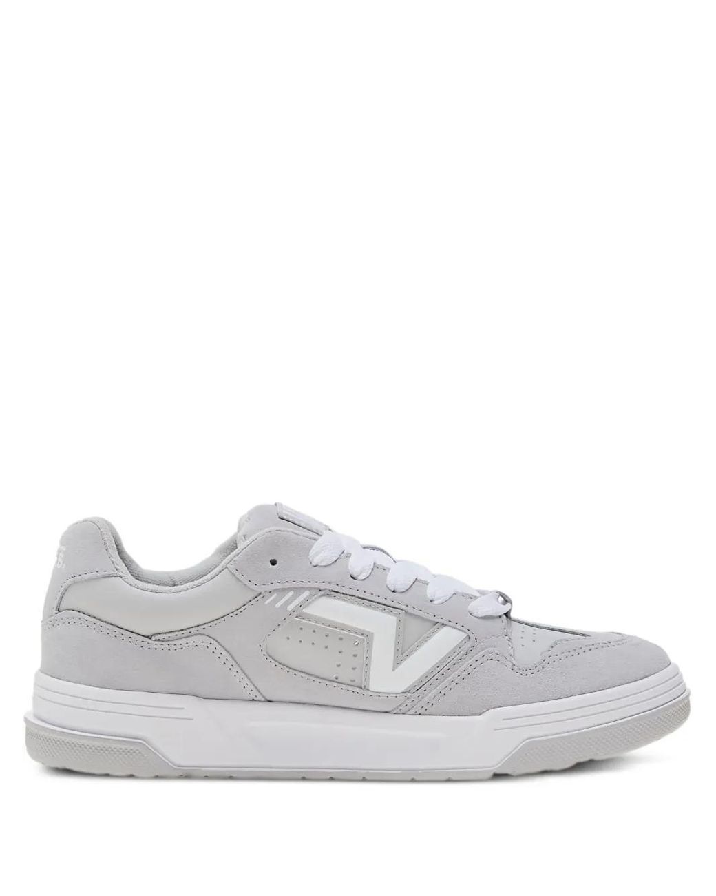 Vans White Upland Suede Low-Top Sneakers for men