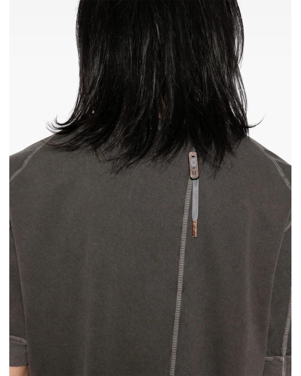Boris Bidjan Saberi Gray Round-Neck T-Shirt for men