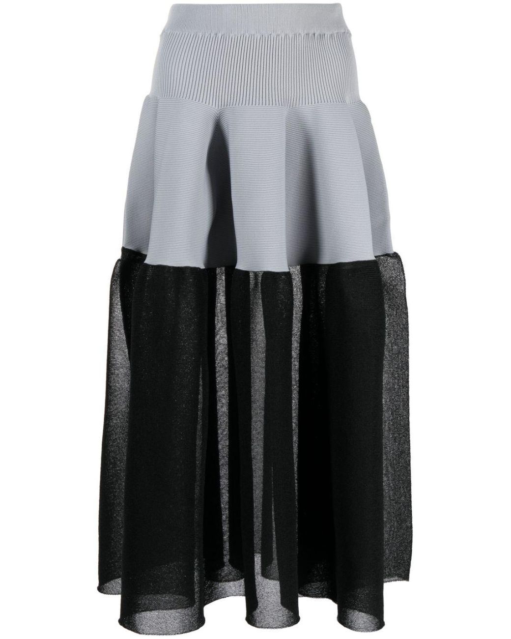 CFCL バイカラースカート グレー | Lyst