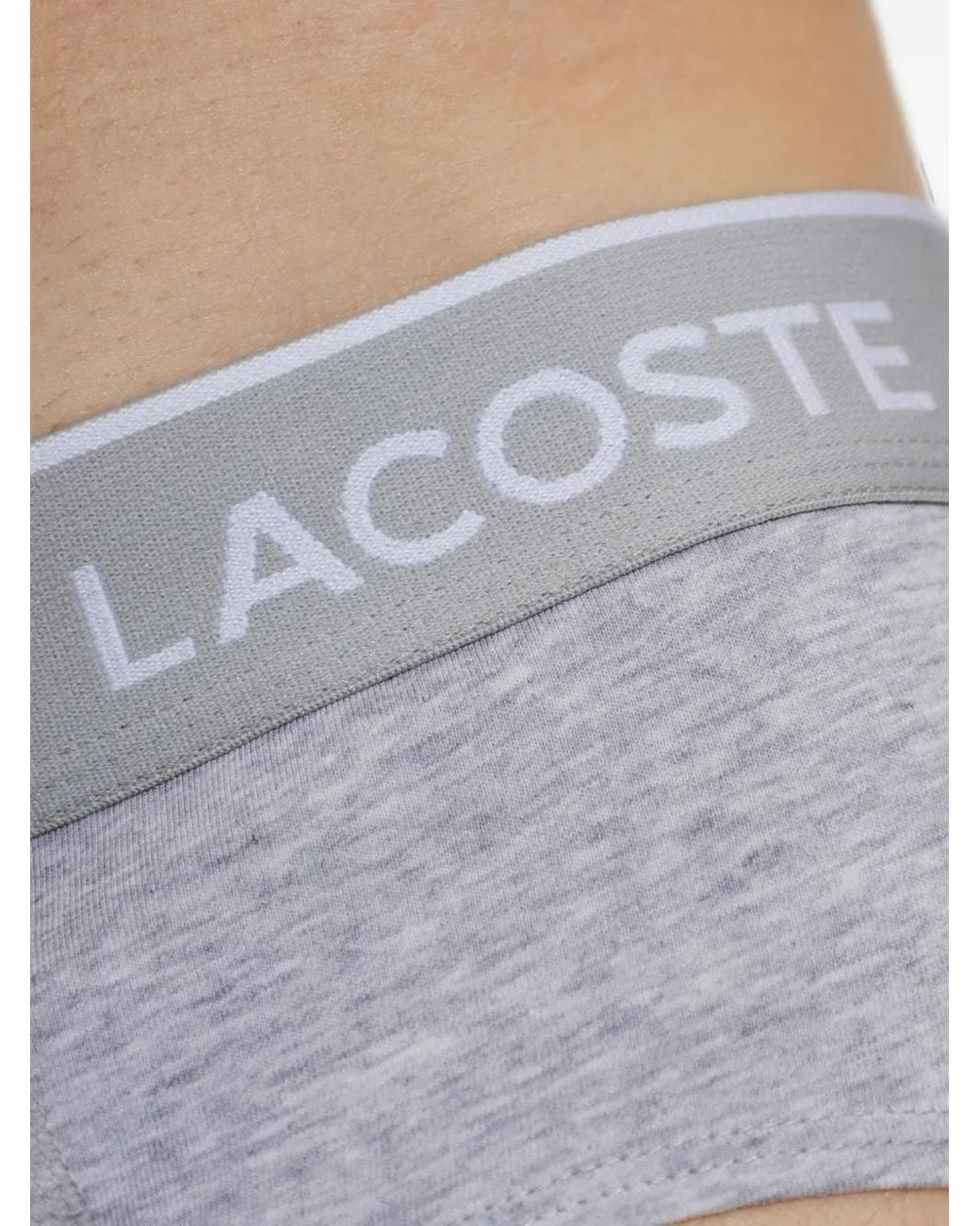 Lacoste White Lot De Slips À Taille À Logo for men