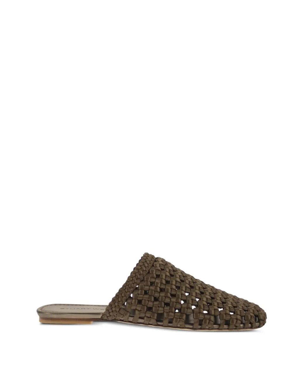 Stuart Weitzman Brown Marina Flat Mule