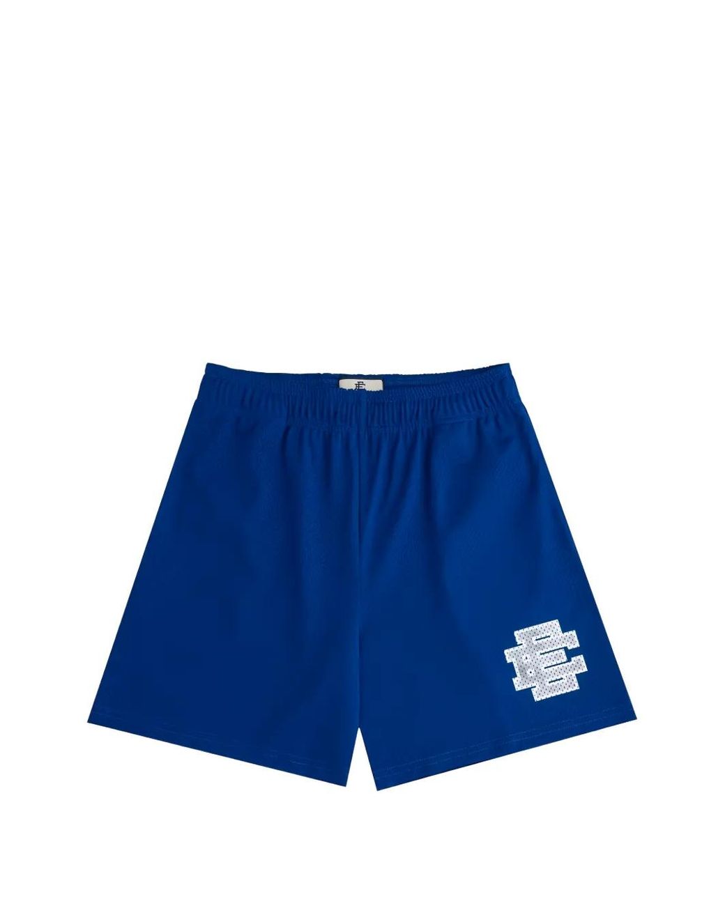 Eric Emanuel Blue Ee Basic Metallic-Logo Shorts for men