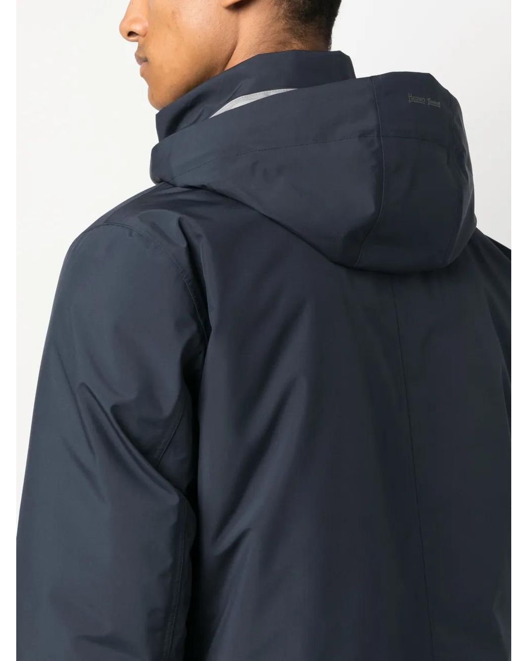 Abrigo Laminar Reversible Herno de hombre de color Blue