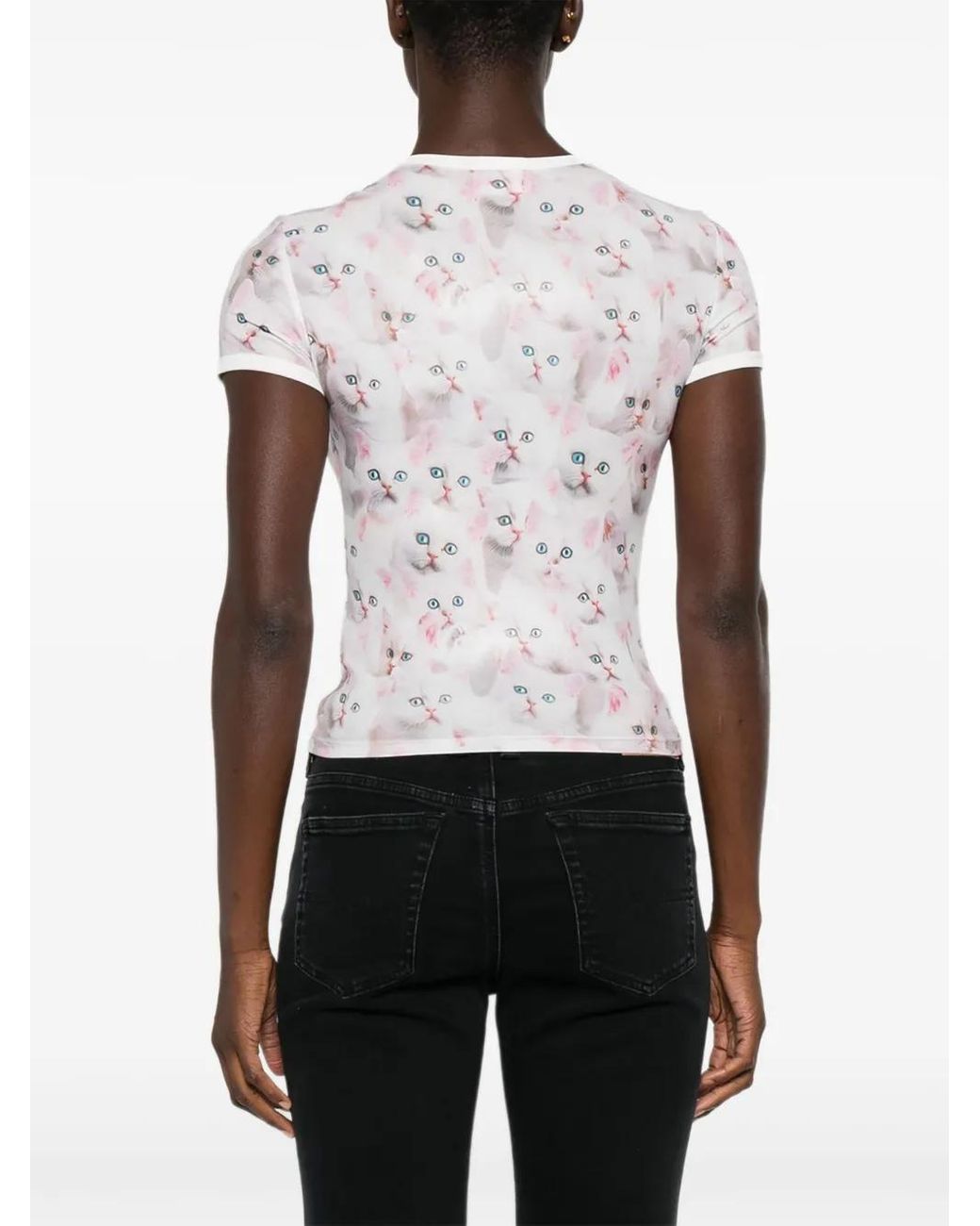 DIESEL White T-Unclau Short-Sleeved T-Shirt