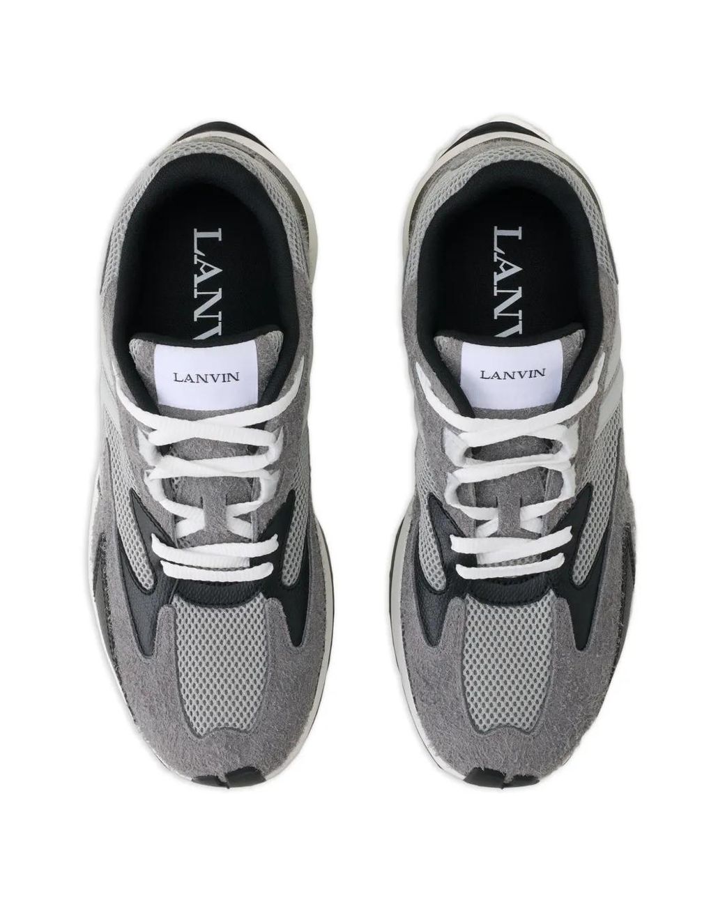 Lanvin Gray Jla Lace-Up Sneakers