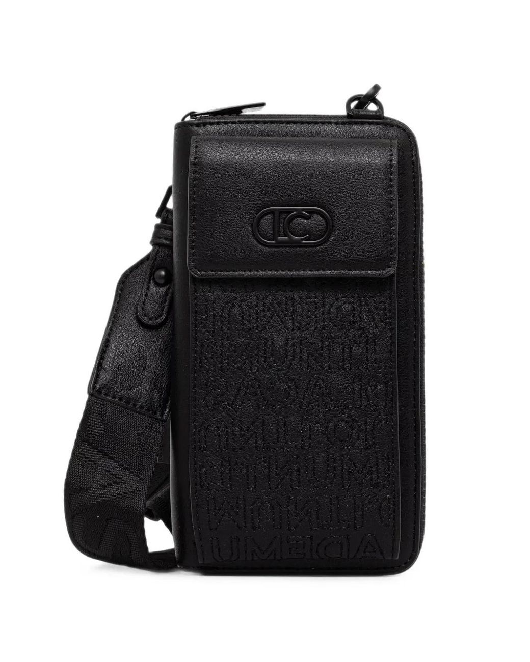 Borsa Mini Con Zip E Logo di Lola Casademunt in Black