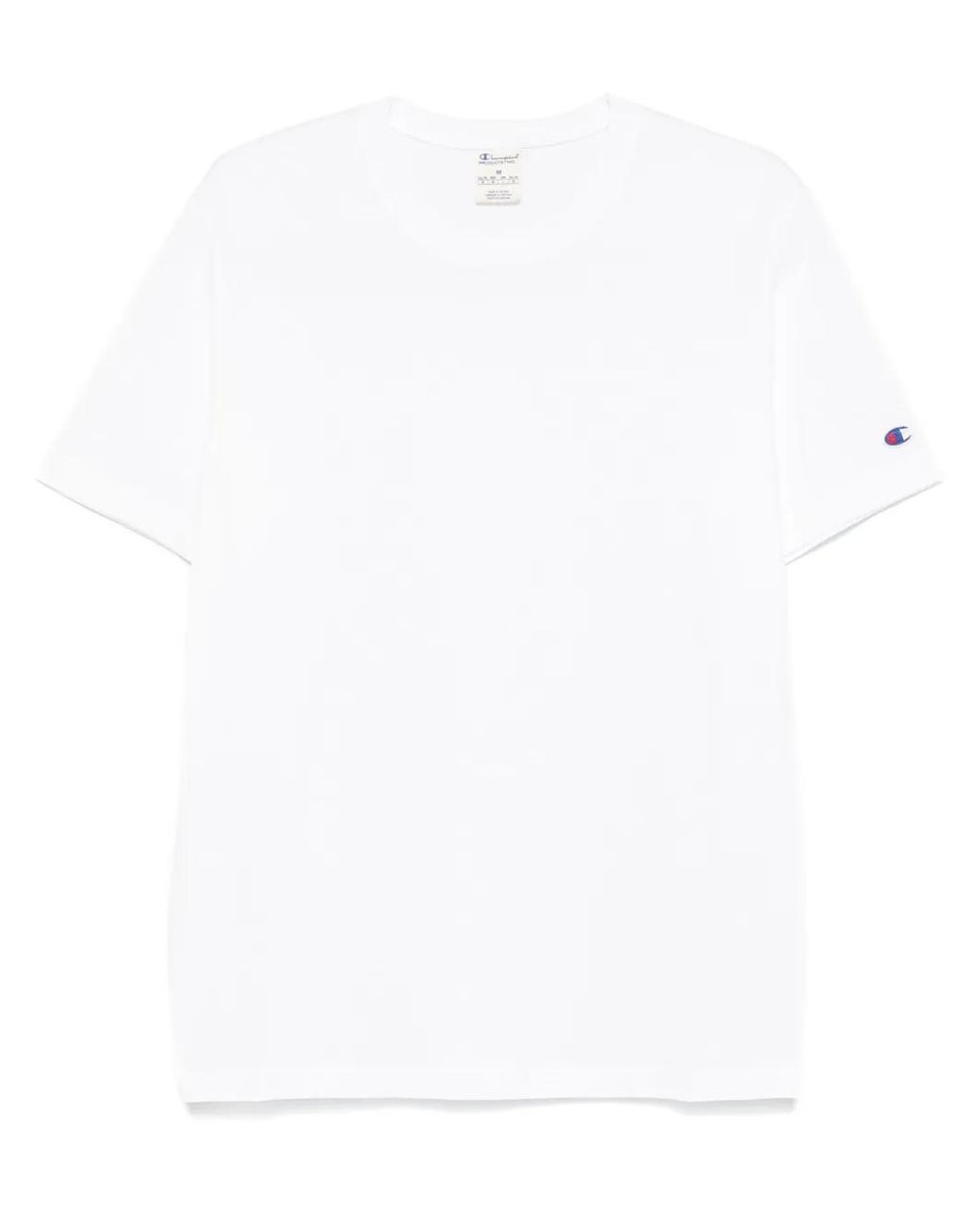 Champion White Logo-patch T-shirt for men