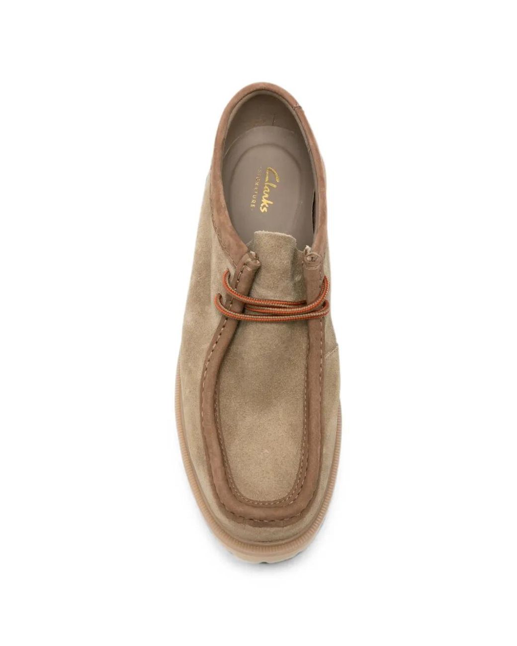 Clarks White Cleyhill Seam Derby Shoes for men