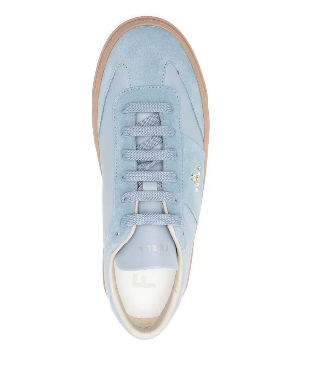 Furla Blue Enjoy Lace-Up Sneaker