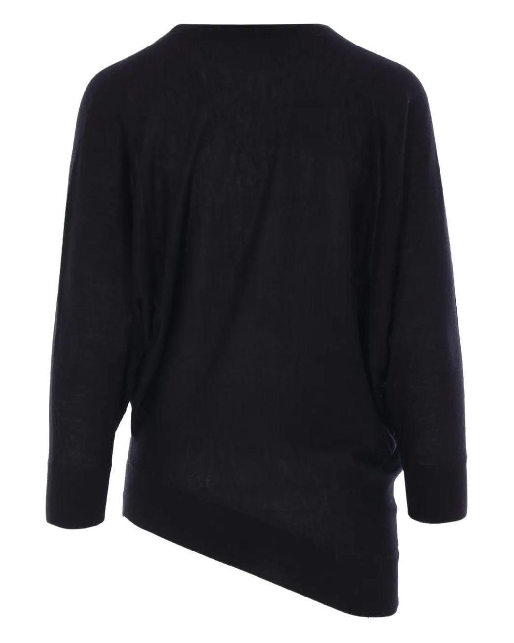 Co. Blue Asymmetrical-Hem Sweater