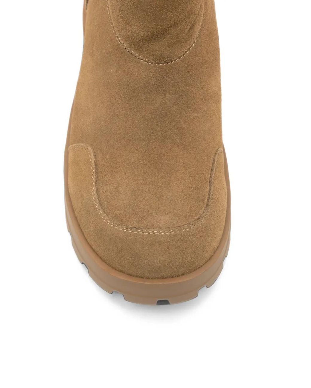 SERGIO MORETTI FIRENZE Brown Suede Chunky-Sole Ankle Boots