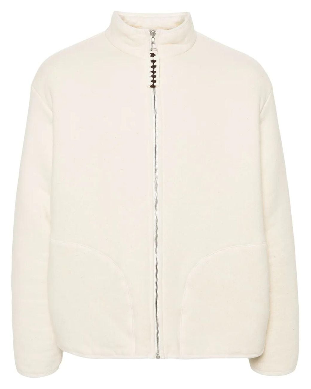 Jil Sander Natural Reversible Shearling Cotton Jacket for men