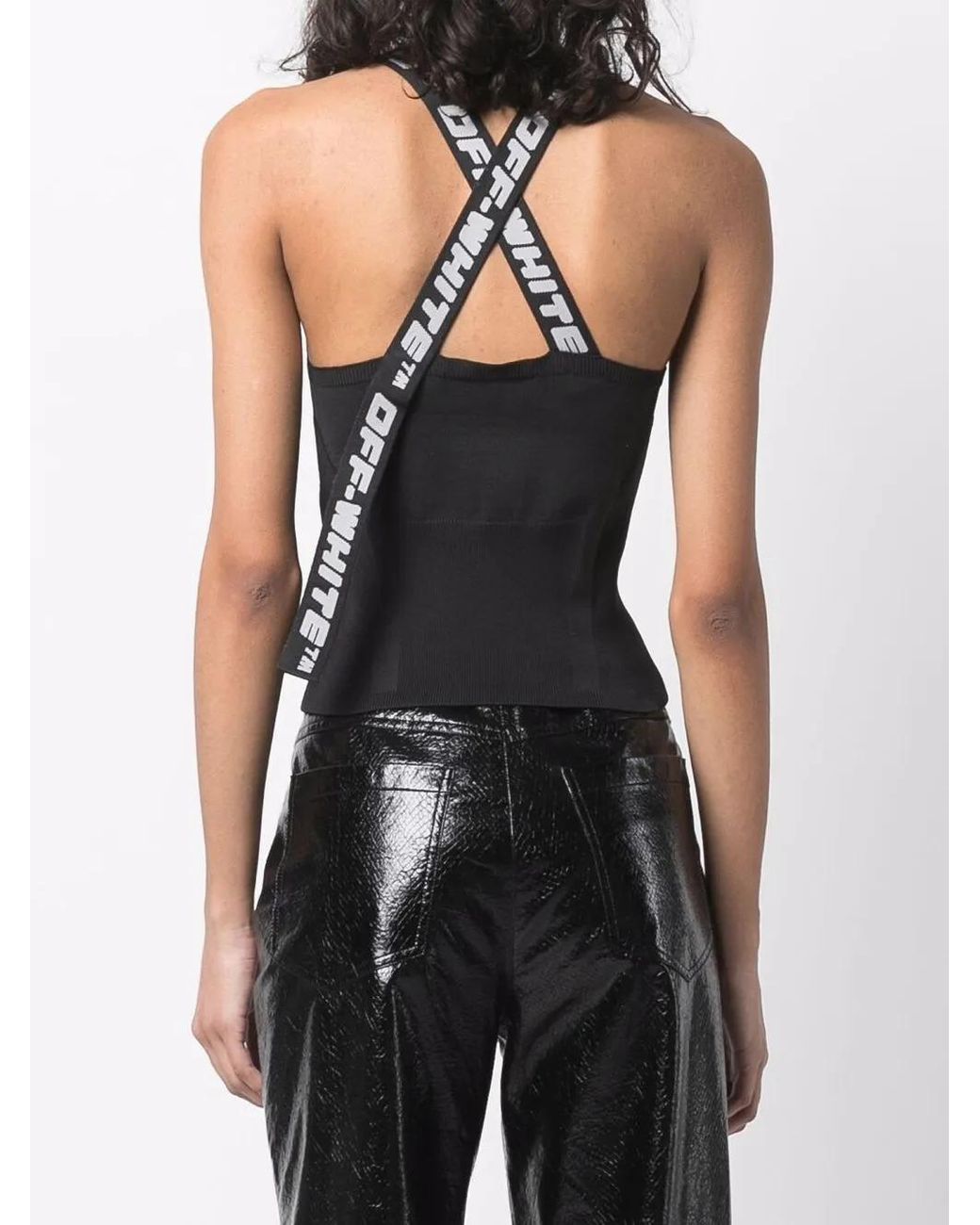 Off-White c/o Virgil Abloh Black Logo-Band Top