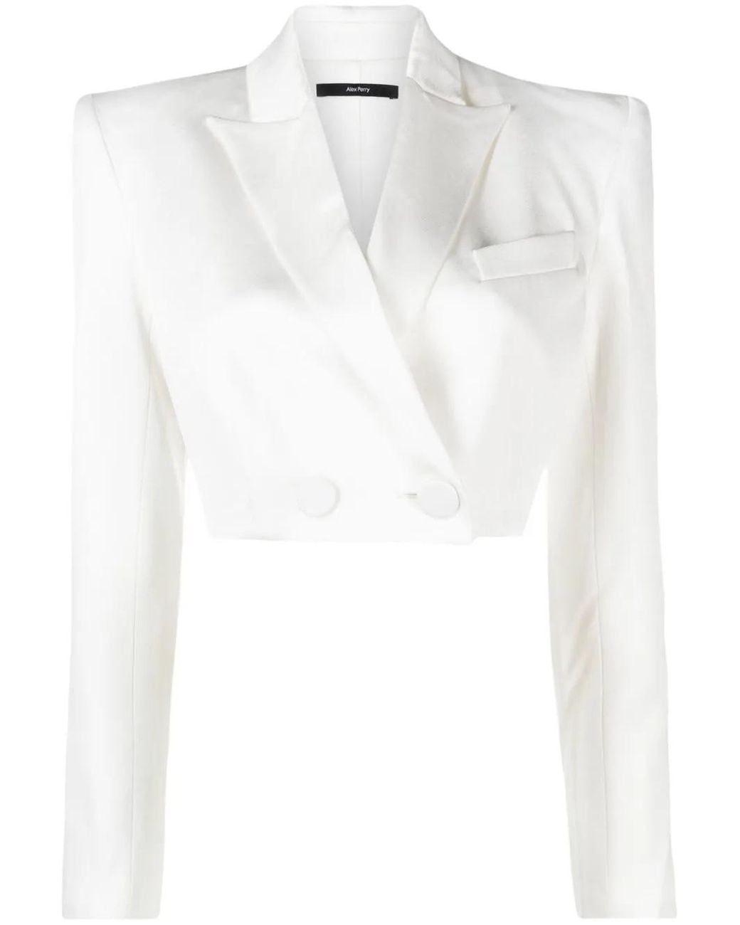 Alex Perry Blazer Met Enkele Rij Knopen in het White