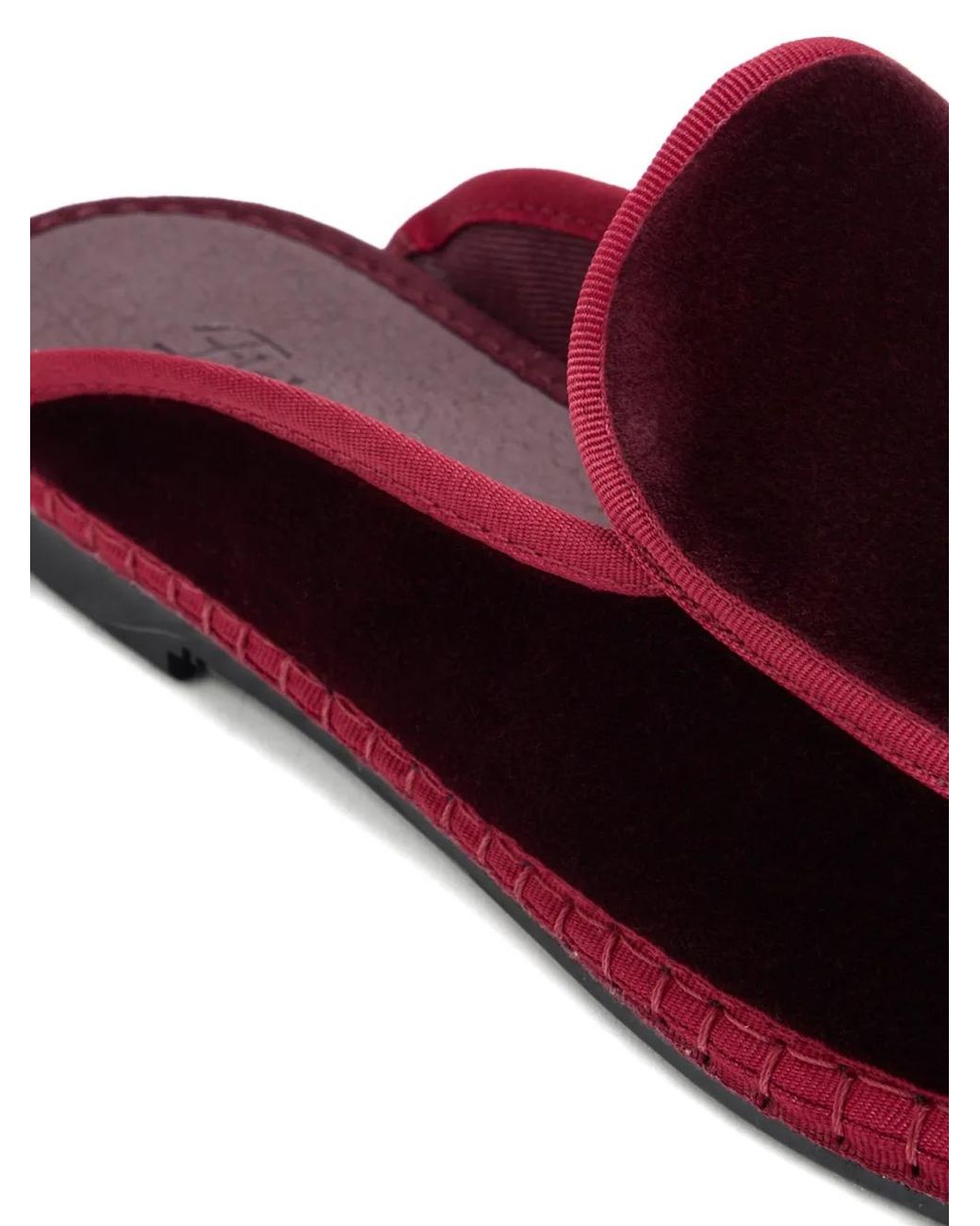 Flabelus Red Bruna Piped Bruna Loafers