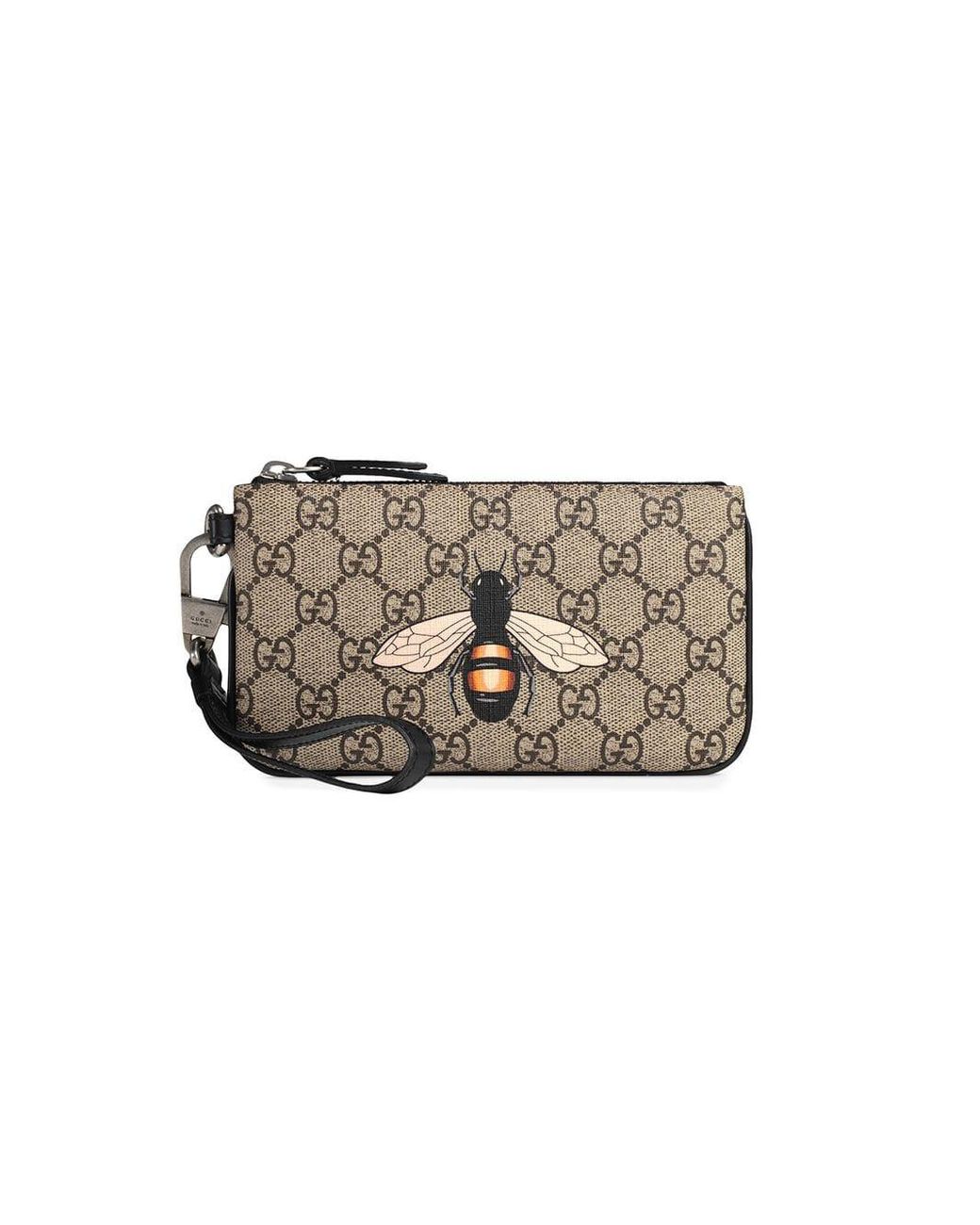 Gucci Bestiary Pouch With Bee in Natural for Men Lyst