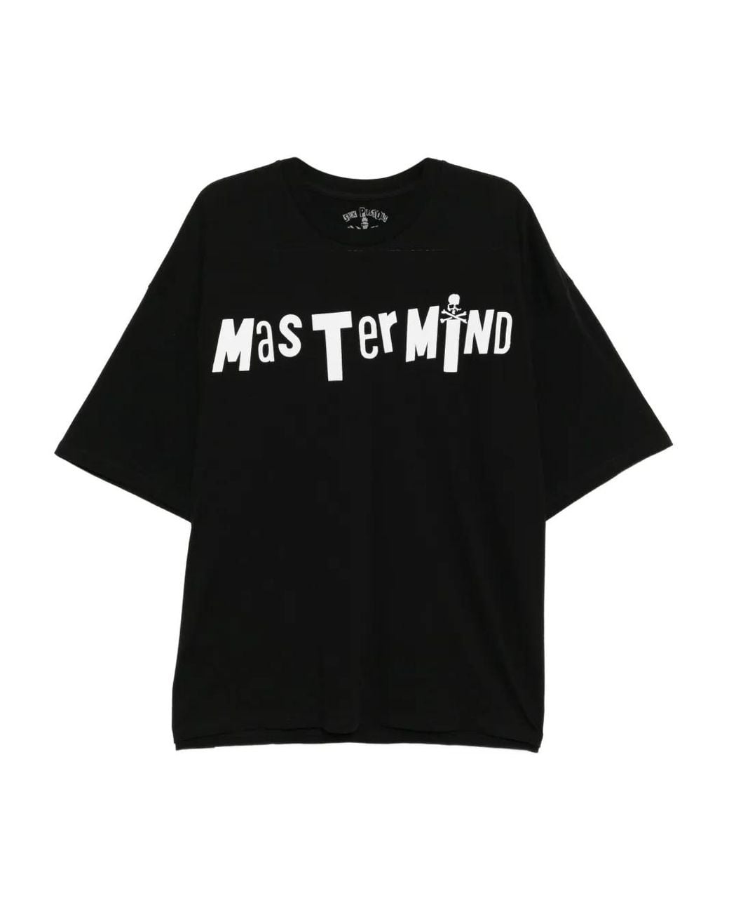 MASTERMIND WORLD Black Logo-Print T-Shirt for men