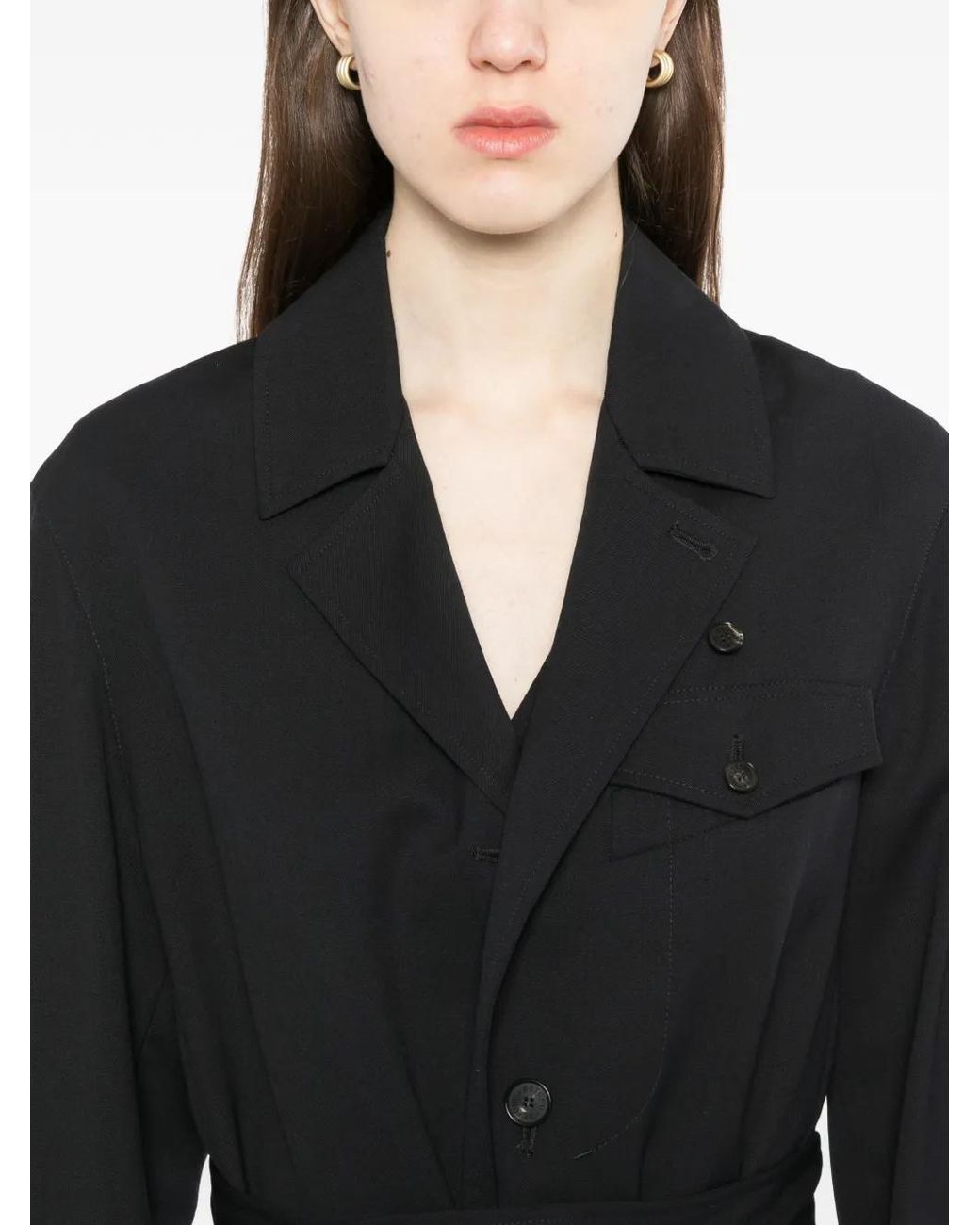 Setchu Black Straight-Leg Tailored Trousers